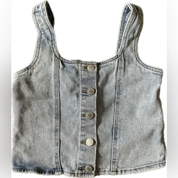 Art Class Denim Corset Tank Top - Picture 3 of 6